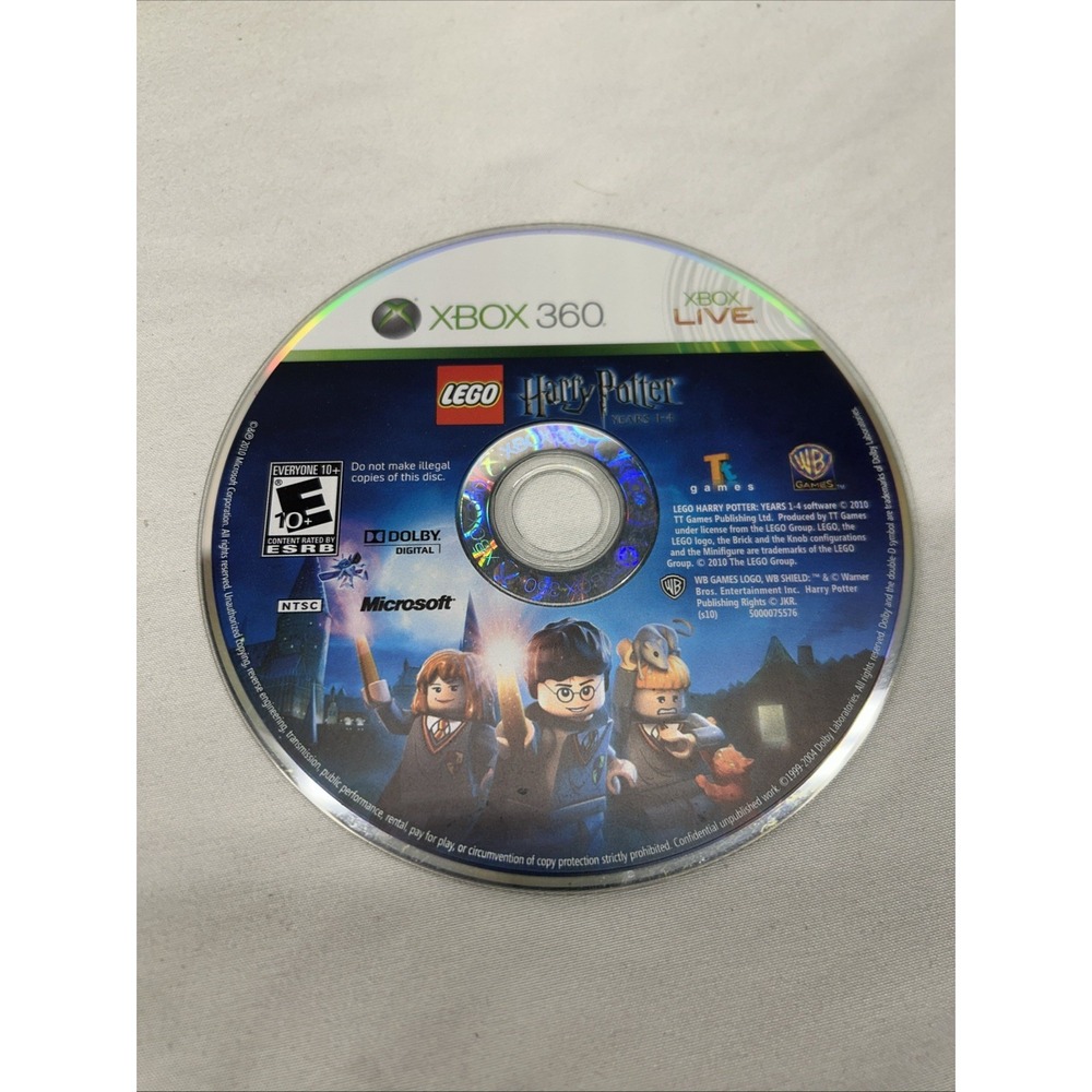 LEGO Harry Potter: Years 1-4 - Xbox 360 - Warner Bros  Entertainment‎ Inc. Disc - Picture 4 of 5